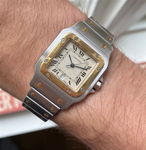 buy vintage santos cartier men|pre owned cartier santos watch.